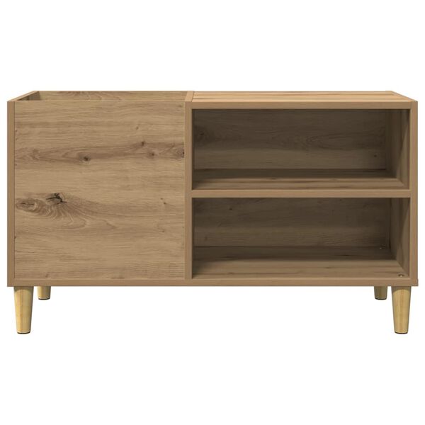 vidaXL Platenkast 84,5x38x48 cm bewerkt hout artisanaal eikenkleur