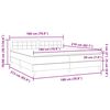 vidaXL Boxspring met matras en LED fluweel roze 180x210 cm