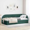 vidaXL Hoekbedframe met hoofdeinde Donkergroen 90 cm x 190 cm Fluweel