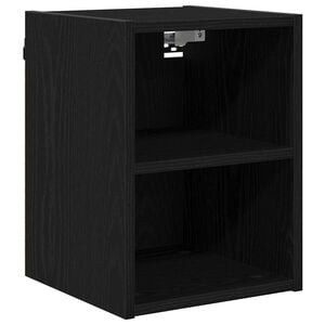 vidaXL Hangkast Zwart Eiken 30 x 29,5 x 40 cm Bewerkt hout