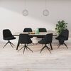 vidaXL Eetkamerstoelen 6 st fluweel zwart