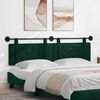 vidaXL Hangend Hoofdeinde Donkergroen 190 x 55 x 5 cm Fluweel