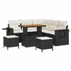 vidaXL Tuin Sofa Set 8 st Zwart poly rattan
