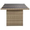 vidaXL 9-delige Tuinset poly rattan bruin
