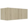 vidaXL Tv-meubelen 4 st 80x30x30 cm bewerkt hout sonoma eikenkleurig
