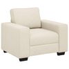 vidaXL Sofa Stoel Beige 100 cm Linnen-mix stof