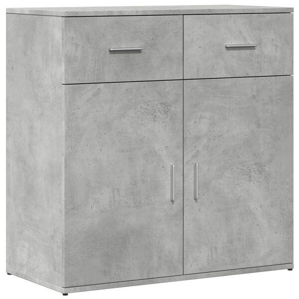 vidaXL Dressoir 79x38x80 cm bewerkt hout betongrijs