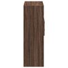 vidaXL Hoge kast 80x42,5x124 cm bewerkt hout bruin eikenkleurig