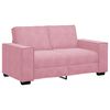 vidaXL 3-delige Loungeset met kussens fluweel roze