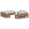 vidaXL Tuinbankenset 12 pcs Beige en Cr&egrave;me Wit poly rattan