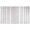 vidaXL Vloerkleed wasbaar 120x170 cm zwart en wit