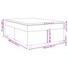 vidaXL Boxspring met matras kunstleer grijs 140x200 cm