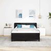 vidaXL Boxspringbed met matras Zwart 140 x 200 cm Fluweel