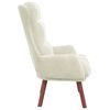 vidaXL Fauteuil Cr&egrave;me 69 x 74 x 93 cm Fluweel