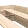 vidaXL Boekenkast Bed Sonoma eiken 140 x 200 cm Bewerkt hout