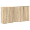 vidaXL Receptiebalie 200x50x103,5 cm bewerkt hout sonoma eikenkleurig