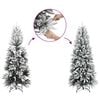 vidaXL Kunstkerstboom met 150 LED Wit 150 cm PVC en Metaal en Plastic