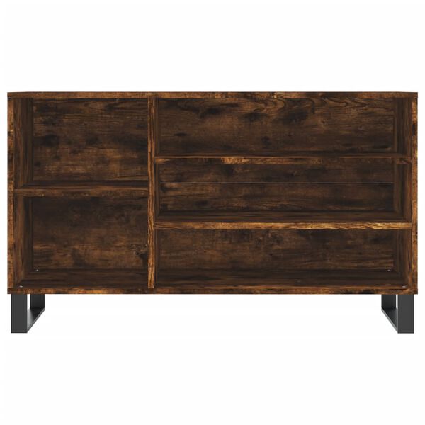 vidaXL Schoenenkast 102x36x60 cm bewerkt hout gerookt eikenkleurig