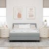 vidaXL Boxspring bed met matras Lichtgrijs 140 x 190 cm Stof