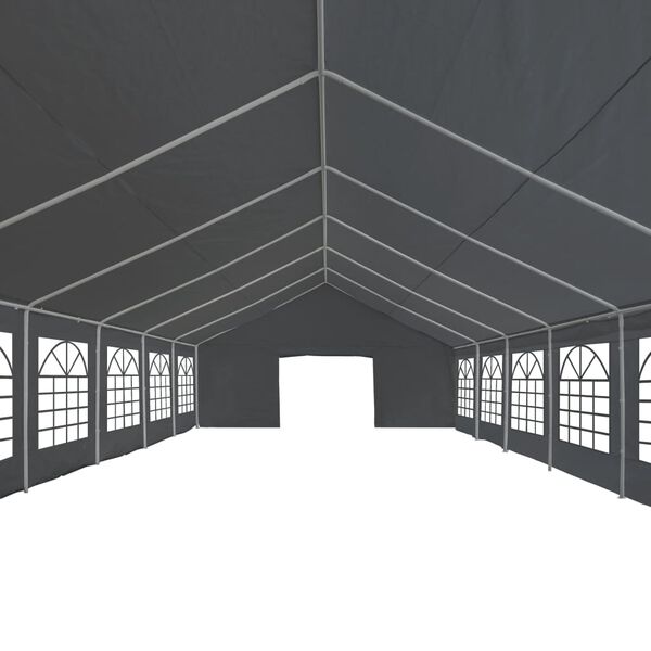 vidaXL Partytent 6x12 m PE grijs
