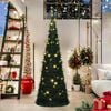 vidaXL Kunstkerstboom met verlichting pop-up 180 cm groen