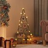 vidaXL Kerstdecoratie kerstboom 90 cm metaal zwart