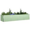 vidaXL Plantenbak Pastelgroen 195 x 100 x 45 cm Gegalvaniseerd staal