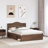 vidaXL Bedframe Bruin Eiken 140 x 200 cm Massief grenenhout