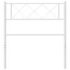 vidaXL Vervangend hoofdbord 75 cm metaal wit