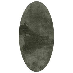 vidaXL Vloerkleden Ovaal HUARTE Bosgroen 100 x 200 cm 100% Polyester