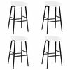 vidaXL Barstoelen 4 st wit