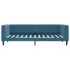 vidaXL Slaapbank met matras 100x200 cm fluweel blauw