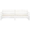 vidaXL Slaapbank uitschuifbaar massief grenenhout wit 2x(90x200) cm