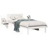vidaXL Bedframe met hoofdeinde Wit 90 x 200 cm Massief grenenhout
