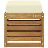 vidaXL Buiten Stool Bank Massief Acaciahout Naturel