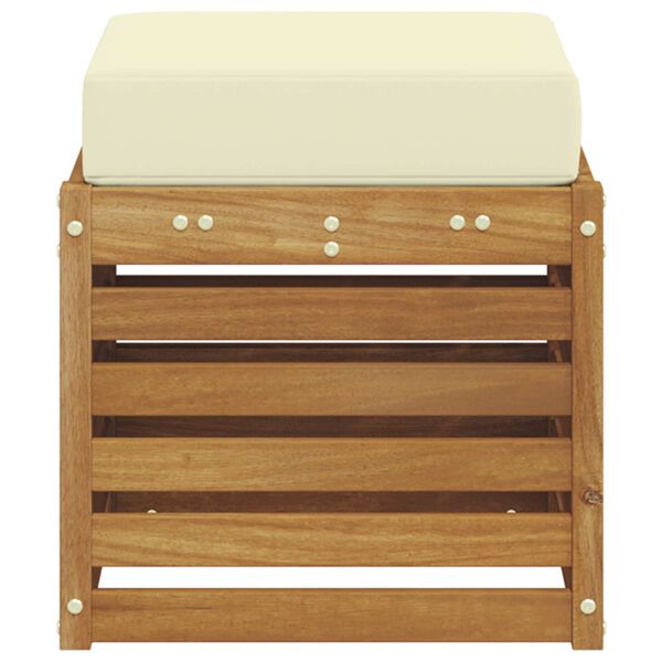 vidaXL Buiten Stool Bank Massief Acaciahout Naturel