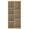 vidaXL Boekenkast 50x25x105 cm bewerkt hout sonoma eikenkleurig