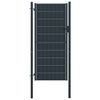 vidaXL Hekpoort PVC en staal 100x164 cm antraciet