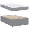 vidaXL Bedframe met matras Lichtgrijs 120 x 190 cm Stof
