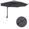 vidaXL Tuinparasol Antraciet 248 x 248 x 148 cm Polyester en staal