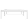 vidaXL Bedframe metaal wit 90x200 cm