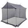 vidaXL Campingzeil met gaaswanden Grijs en Oranje 270 x 210 x 210 cm