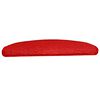 vidaXL Trapmatten 15 st 65x21x4 cm Rood Halfrond Groot