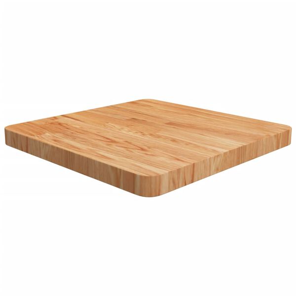 vidaXL Tafelblad vierkant 50x50x4cm massief eikenhout lichtbruin