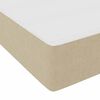 vidaXL Bedframe met matras Lichtgroen Grijs 140 x 200 cm Stof