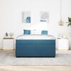 vidaXL Bedframe met matras Blauw 140 x 200 cm Stof