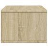 vidaXL Printerkastje 40x32x22,5 cm bewerkt hout sonoma eikenkleurig