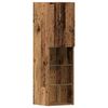 vidaXL TV-kast met LED -striplichten 4 pcs Oud hout Bewerkt hout