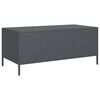 vidaXL Salontafel 101,5x50x43,5 cm koudgewalst staal antracietkleurig
