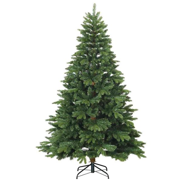 vidaXL Kunstkerstboom met 300 LED met standaard Groen 180 cm PE en PVC